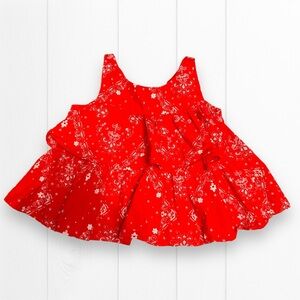 Oshkosh B'gosh Red Bandana Print Ruffle Dress